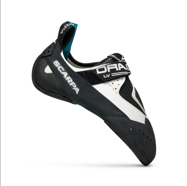 profile view of Scarpa Drago LV climbing shoe