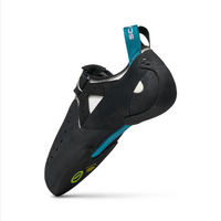 profile to back view of Scarpa Drago LV climbing shoe