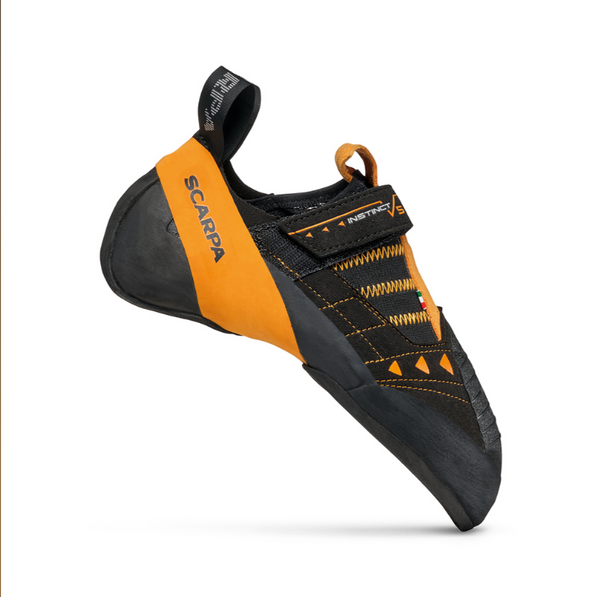 profile view of Scarpa Instinct VS climbing shoe